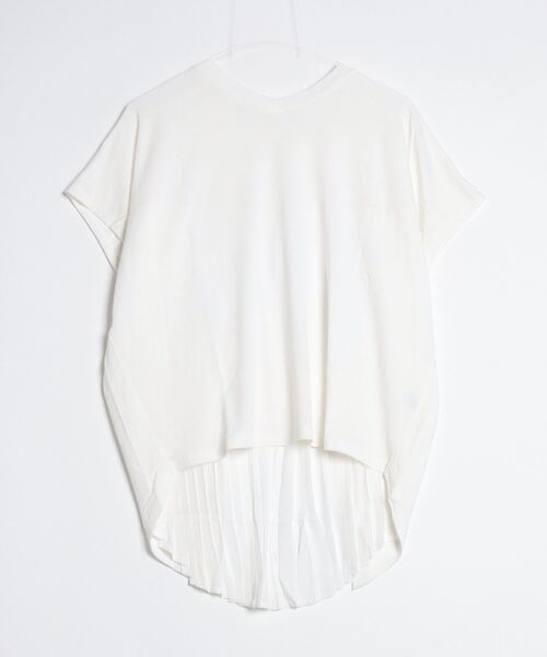 STYLEBLOCK（スタイルブロック）の「バックプリーツ切替ビッグシルエットカットソー（シャツ/ブラウス・レディース・グレー/カーキ/ブラック×ブラック/ホワイト系その他・M）」の2枚目の写真