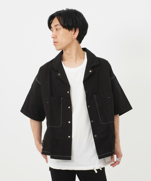 ブラウス シャツ A'GEM/9 × .kom 「AOSPACE」ストライプカラーデザインシャツ レディース A'GEM/9 × .kom 『AOSPACE』ストライプカラーデザインシャツ