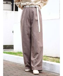 Ungrid | ハイウエストタックストレートパンツ(その他パンツ)