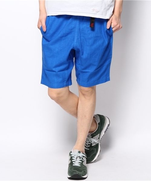 Gramicci（グラミチ）の「GRAMICCI: コットン/リネン スリム ショートパンツ（その他パンツ・メンズ・オフホワイト/グリーン/ブルー/ネイビー・MEDIUM/SMALL/X-LARGE/LARGE）」の4枚目の写真