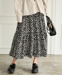 Heather | ムジガラティアードロングスカート　854205(スカート)