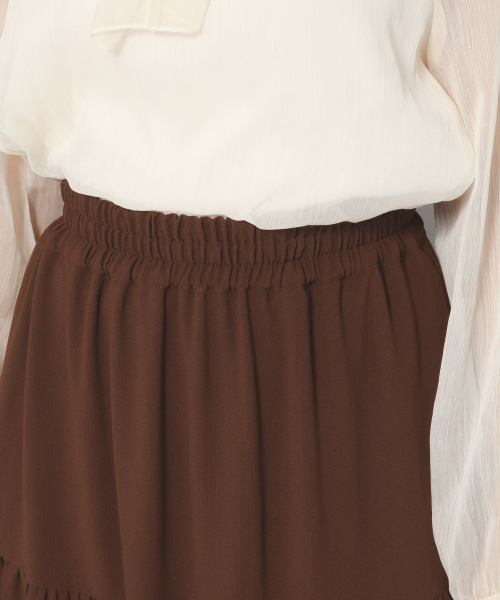 Heather（ヘザー）の「ムジガラティアードロングスカート　854205（スカート・レディース・ブラウン/ブラック系その他/ブラウン系その他/ベージュ系その他/アイボリー/ブラウン系その他2・FREE）」の21枚目の写真