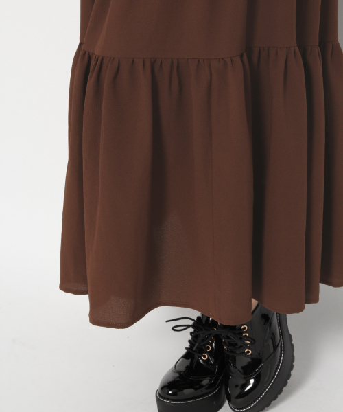 Heather（ヘザー）の「ムジガラティアードロングスカート　854205（スカート・レディース・ブラウン/ブラック系その他/ブラウン系その他/ベージュ系その他/アイボリー/ブラウン系その他2・FREE）」の15枚目の写真