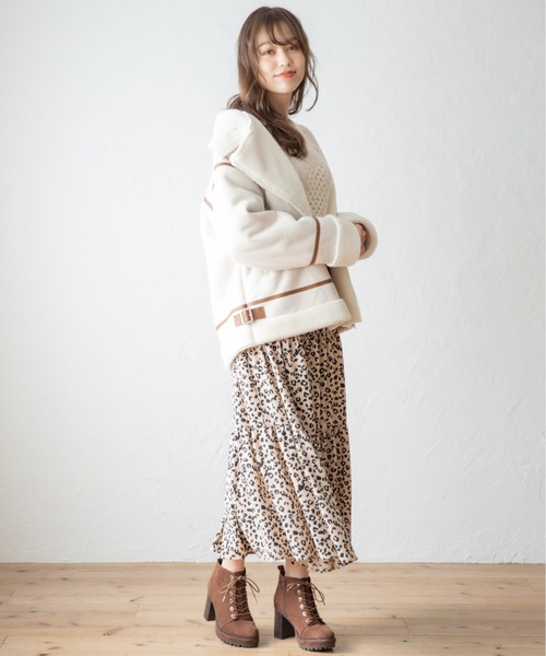 Heather（ヘザー）の「ムジガラティアードロングスカート　854205（スカート・レディース・ブラウン/ブラック系その他/ブラウン系その他/ベージュ系その他/アイボリー/ブラウン系その他2・FREE）」の11枚目の写真