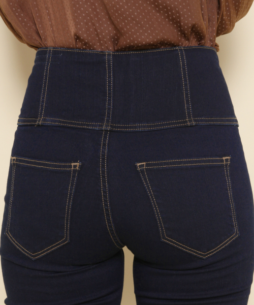 Heather（ヘザー）の「ヘザーISKOウラキモウスキニー　856077（デニムパンツ・レディース・ブラック/ワンウォッシュ・XS/S/M/L/XXS）」の9枚目の写真