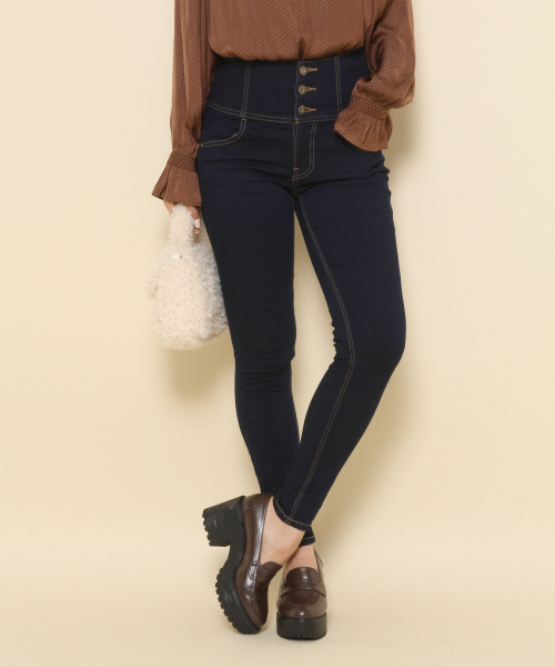 Heather（ヘザー）の「ヘザーISKOウラキモウスキニー　856077（デニムパンツ・レディース・ブラック/ワンウォッシュ・XS/S/M/L/XXS）」の15枚目の写真