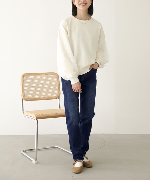 n'OrLABEL（ノアールレーベル）の「『ストレッチボーイフレンドデニム』（デニムパンツ・レディース・ブラック/インディゴブルー/ブルー系その他/ブルー系その他2/グレー・M/L/LL/3L/S）」の19枚目の写真