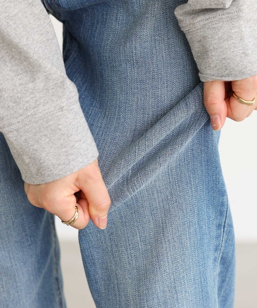 n'OrLABEL（ノアールレーベル）の「『ストレッチボーイフレンドデニム』（デニムパンツ・レディース・ブラック/インディゴブルー/ブルー系その他/ブルー系その他2/グレー・M/L/LL/3L/S）」の9枚目の写真