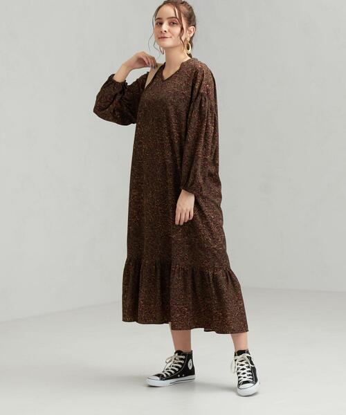 商品詳細 Ffc プリント スソ フレア ワンピース Outlet アウトレット 公式通販