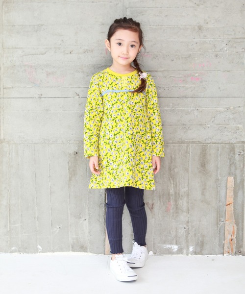 RAGMART(ラグマート)の「花柄プリント接結ワンピース(ワンピース・キッズ・イエロー/ピンク・110cm/100cm/120cm/130cm)」の12枚目の写真