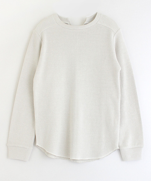 RNA-N(アールエヌエーエヌ)の「M1356 ニットライクラウンドヘムプルオーバー(Tシャツ/カットソー・レディース・オフホワイト/スミクロ/ピンク・MEDIUM)」の19枚目の写真
