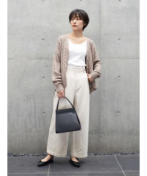 AMERICAN HOLIC(アメリカンホリック)の「ケーブルニットカーディガン*(カーディガン/ボレロ・レディース・ネイビー/アイボリー/モカ・M/L)」の9枚目の写真