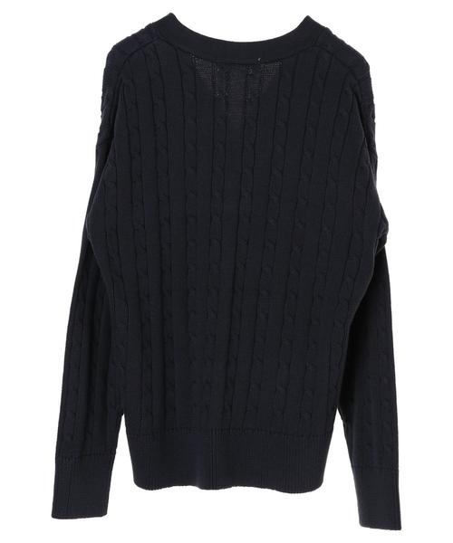 AMERICAN HOLIC(アメリカンホリック)の「ケーブルニットカーディガン*(カーディガン/ボレロ・レディース・ネイビー/アイボリー/モカ・M/L)」の16枚目の写真