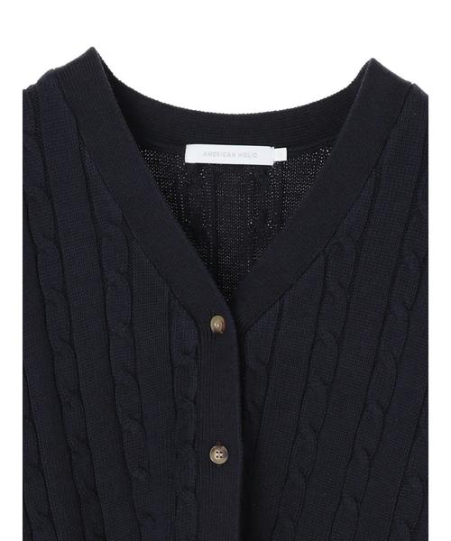 AMERICAN HOLIC(アメリカンホリック)の「ケーブルニットカーディガン*(カーディガン/ボレロ・レディース・ネイビー/アイボリー/モカ・M/L)」の17枚目の写真