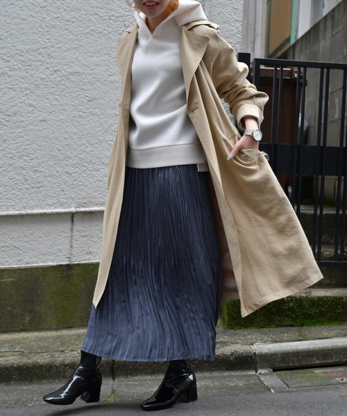 Ambre Neige(アンブルネージュ)の「ロングプリーツスカート/【WEB/EC限定商品】(スカート・レディース・ネイビー/ダークブルー/ピンクベージュ・FREE)」の7枚目の写真