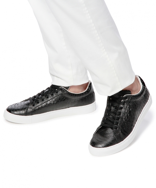 MONKEY TIME（モンキータイム）の「MT カット パイソン柄 スニーカー ◆（スニーカー・メンズ・ホワイト/ブラック・44/43/41/42）」の9枚目の写真