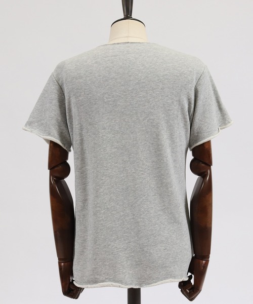 CAMBIO(カンビオ)の「ms4263-カットオフS-S カットソー(Tシャツ/カットソー・メンズ・ベージュ/オフホワイト/グレー/ブラック・S/M/L/XL)」の16枚目の写真