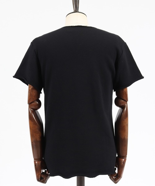 CAMBIO(カンビオ)の「ms4263-カットオフS-S カットソー(Tシャツ/カットソー・メンズ・ベージュ/オフホワイト/グレー/ブラック・S/M/L/XL)」の21枚目の写真
