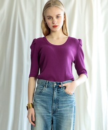 AUDITION（オーディション）の「M1407 プレーティングテレコデザインプルオーバー（Tシャツ/カットソー）」