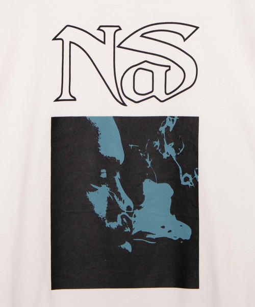 WEGO（ウィゴー）の「∴WEGO/Nas 別注Tシャツ（Tシャツ/カットソー・メンズ・ホワイト/ブラック・LARGE/MEDIUM）」の4枚目の写真