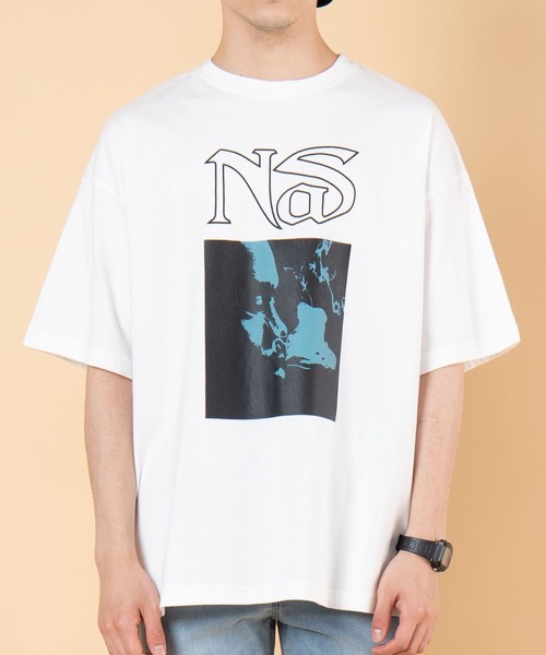WEGO（ウィゴー）の「∴WEGO/Nas 別注Tシャツ（Tシャツ/カットソー・メンズ・ホワイト/ブラック・LARGE/MEDIUM）」の15枚目の写真