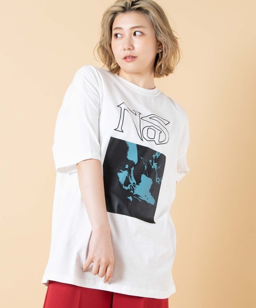 WEGO（ウィゴー）の「∴WEGO/Nas 別注Tシャツ（Tシャツ/カットソー・メンズ・ホワイト/ブラック・LARGE/MEDIUM）」の19枚目の写真