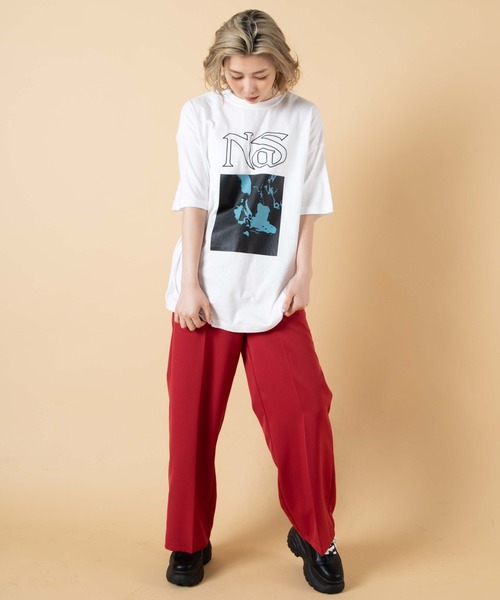 WEGO（ウィゴー）の「∴WEGO/Nas 別注Tシャツ（Tシャツ/カットソー・メンズ・ホワイト/ブラック・LARGE/MEDIUM）」の20枚目の写真