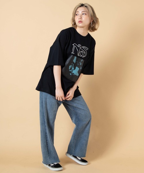 WEGO（ウィゴー）の「∴WEGO/Nas 別注Tシャツ（Tシャツ/カットソー・メンズ・ホワイト/ブラック・LARGE/MEDIUM）」の17枚目の写真