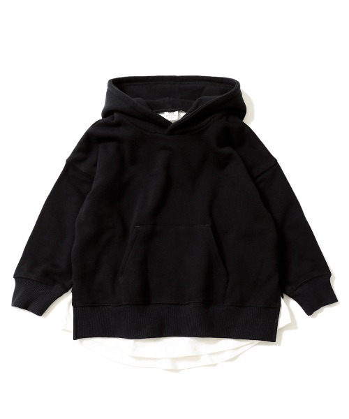 devirock（デビロック）の「スウェットレイヤードプルパーカー（パーカー・キッズ・ブラック/オートミール/ブルー系その他/グリーン系その他/キャメル/ピンク系その他/パープル系その他/杢グレー/ダークベージュ・120cm/100cm/80ｃｍ/110cm/150cm/140cm/160cm/90cm/130cm）」の21枚目の写真