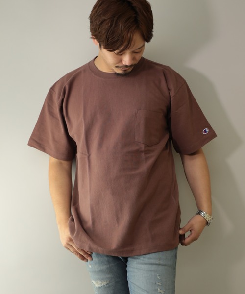 Champion C3 P318 リバースウィーブ ショートスリーブ ポケットtシャツ Tシャツ カットソー Champion チャンピオン のファッション通販 Zozotown