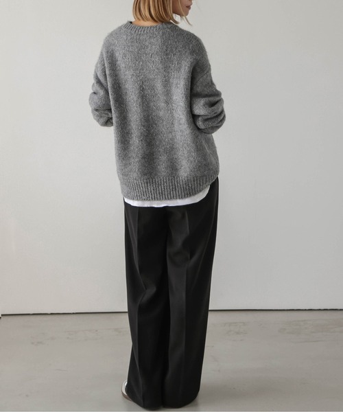 SUGAR BISKET(シュガービスケット)の「ウールライクワイドパンツ(その他パンツ・レディース・ブラック/ブラウン/アイボリー/オートミール/キャメル・M/L)」の12枚目の写真