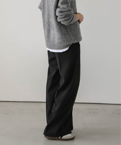 SUGAR BISKET(シュガービスケット)の「ウールライクワイドパンツ(その他パンツ・レディース・ブラック/ブラウン/アイボリー/オートミール/キャメル・M/L)」の13枚目の写真