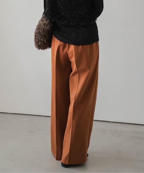 SUGAR BISKET(シュガービスケット)の「ウールライクワイドパンツ(その他パンツ・レディース・ブラック/ブラウン/アイボリー/オートミール/キャメル・M/L)」の16枚目の写真