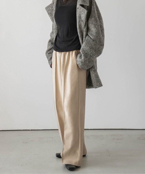 SUGAR BISKET(シュガービスケット)の「ウールライクワイドパンツ(その他パンツ・レディース・ブラック/ブラウン/アイボリー/オートミール/キャメル・M/L)」の17枚目の写真