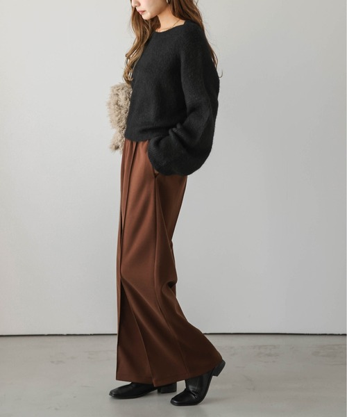 SUGAR BISKET(シュガービスケット)の「ウールライクワイドパンツ(その他パンツ・レディース・ブラック/ブラウン/アイボリー/オートミール/キャメル・M/L)」の22枚目の写真