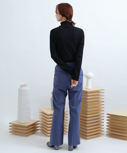 SENSE OF PLACE by URBAN RESEARCH(センスオブプレイスバイアーバンリサーチ)の「ウールワイドパンツ(その他パンツ・レディース・ライトブルー/ブラック/グリーン/アイボリー/ブラウン系その他・SMALL/MEDIUM)」の11枚目の写真