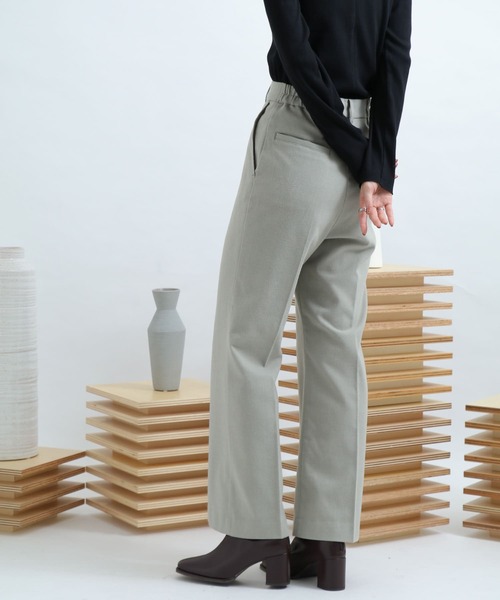 SENSE OF PLACE by URBAN RESEARCH(センスオブプレイスバイアーバンリサーチ)の「ウールワイドパンツ(その他パンツ・レディース・ライトブルー/ブラック/グリーン/アイボリー/ブラウン系その他・SMALL/MEDIUM)」の13枚目の写真
