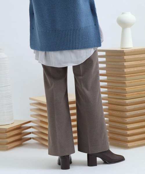 SENSE OF PLACE by URBAN RESEARCH(センスオブプレイスバイアーバンリサーチ)の「ウールワイドパンツ(その他パンツ・レディース・ライトブルー/ブラック/グリーン/アイボリー/ブラウン系その他・SMALL/MEDIUM)」の21枚目の写真