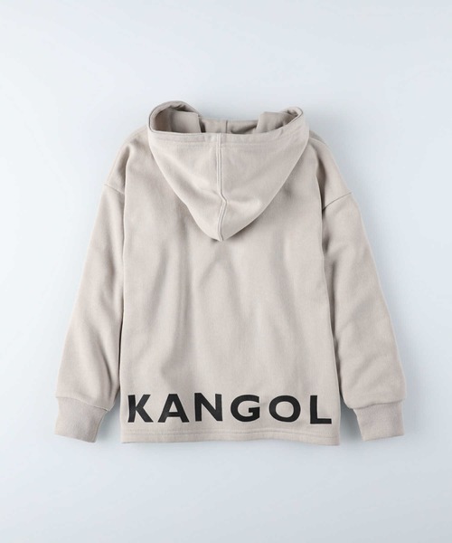 KANGOL（カンゴール）の「【KANGOL】フラップポケットロゴパーカー（パーカー・キッズ・ライトグレー/グリーン・120/140/105/155/130）」の5枚目の写真