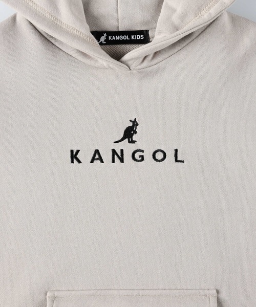 KANGOL（カンゴール）の「【KANGOL】フラップポケットロゴパーカー（パーカー・キッズ・ライトグレー/グリーン・120/140/105/155/130）」の11枚目の写真