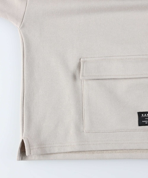 KANGOL（カンゴール）の「【KANGOL】フラップポケットロゴパーカー（パーカー・キッズ・ライトグレー/グリーン・120/140/105/155/130）」の7枚目の写真