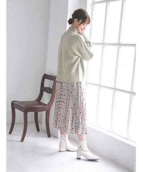 fifth（フィフス）の「ハイゲージハイネックニットトップス（ニット/セーター・レディース・ベージュ/イエロー/ミント・MEDIUM）」の21枚目の写真