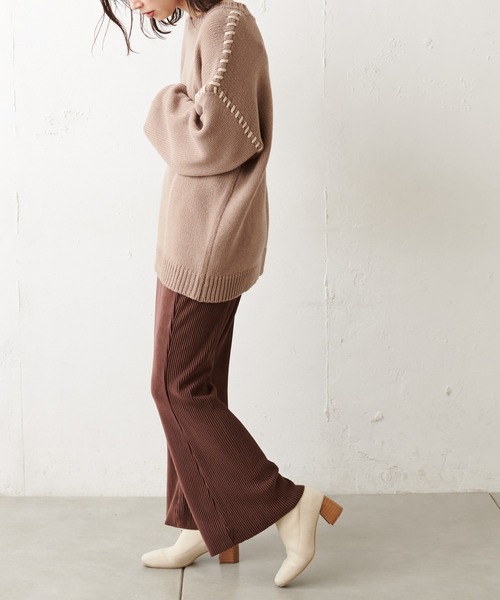 natural couture(ナチュラルクチュール)の「ほんわりあったかプリーツパンツ(その他パンツ・レディース・ブラウン/カーキ/グレイッシュベージュ・FREE)」の20枚目の写真