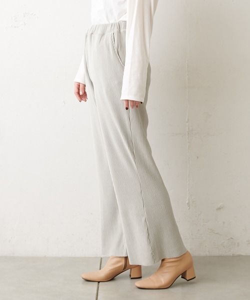 natural couture(ナチュラルクチュール)の「ほんわりあったかプリーツパンツ(その他パンツ・レディース・ブラウン/カーキ/グレイッシュベージュ・FREE)」の16枚目の写真