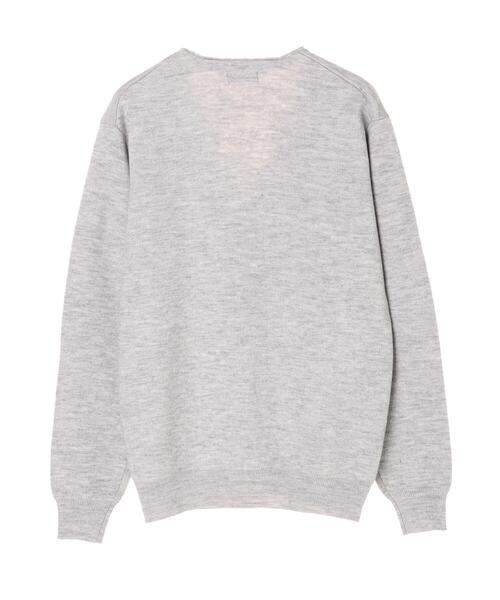 CRAFT STANDARD BOUTIQUE(クラフトスタンダードブティック)の「Vネックチェック柄ニットカーディガン〇*(カーディガン/ボレロ・メンズ・ブラック/ネイビー/杢グレー/バーガンディー・M/L)」の13枚目の写真