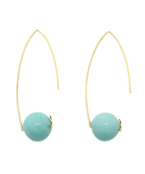 And A（アンドエー）の「Moonピアス (te to te×And A)（ピアス（両耳用）・レディース・ミント/パープル・FREE）」の2枚目の写真