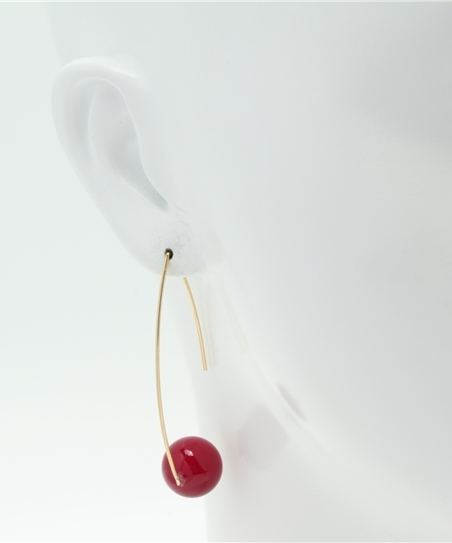 And A（アンドエー）の「Moonピアス (te to te×And A)（ピアス（両耳用）・レディース・ミント/パープル・FREE）」の4枚目の写真