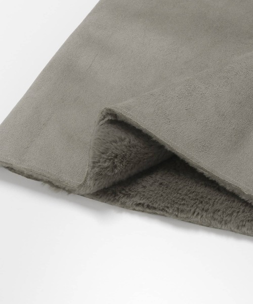 URBAN RESEARCH（アーバンリサーチ）の「フェイクムートンフードコート∴∴（ムートンコート・レディース・グレー/モカ・FREE）」の17枚目の写真