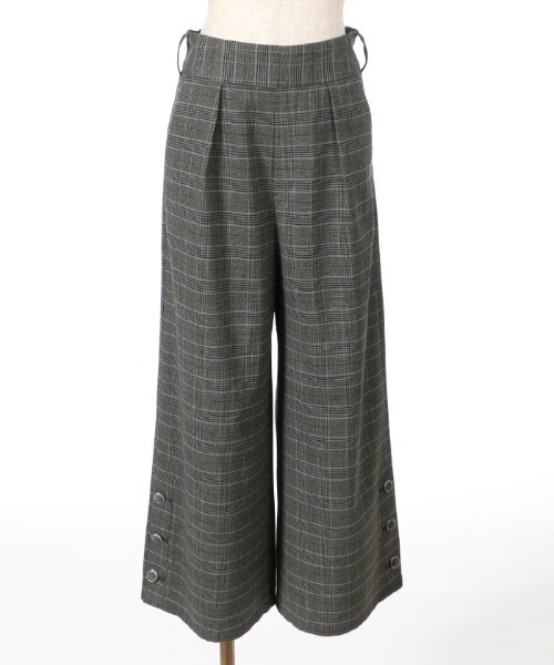 axes femme(アクシーズファム)の「裾ボタンデザインワイドパンツ(その他パンツ・レディース・チャコール/ブラウン・MEDIUM)」の3枚目の写真