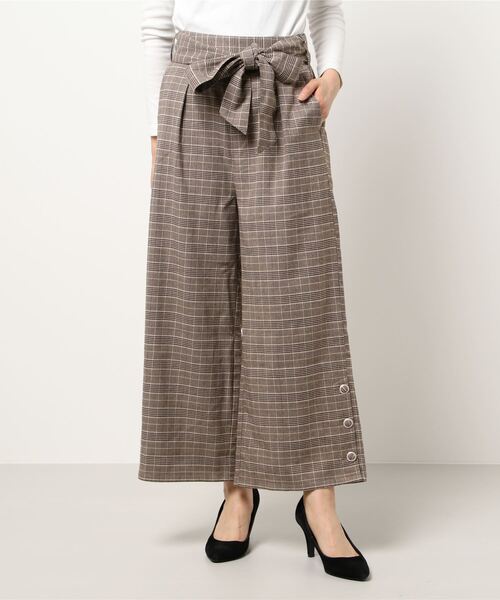 axes femme(アクシーズファム)の「裾ボタンデザインワイドパンツ(その他パンツ・レディース・チャコール/ブラウン・MEDIUM)」の17枚目の写真